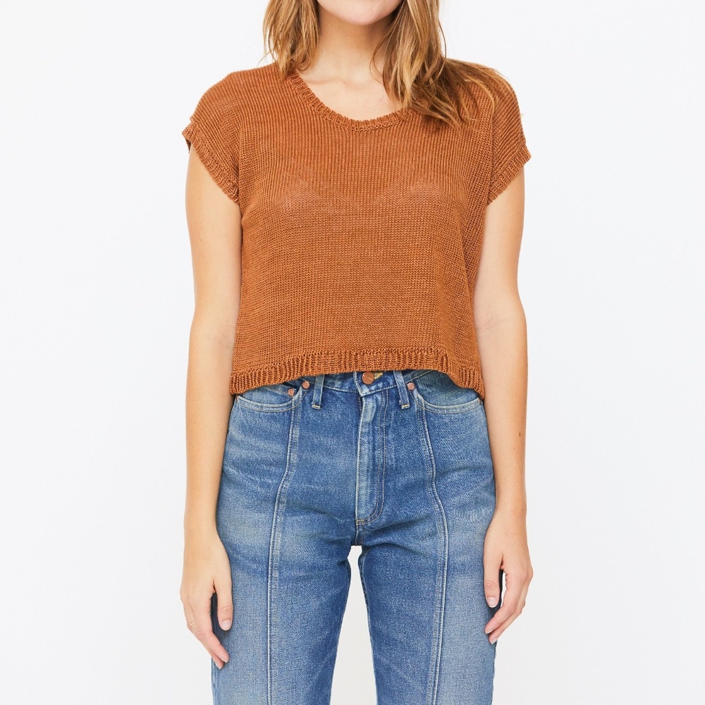 esby apparel linen knit tank top sweater